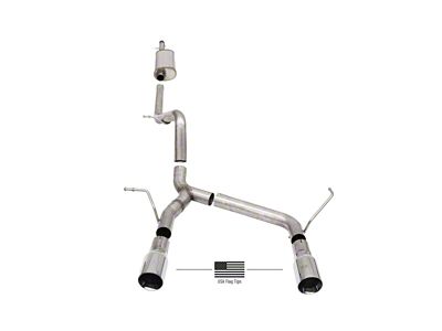 Corsa Performance 2007-2018 Jeep Wrangler JKU 3.6L/3.8L 2.75in Sport Cat-Back Exhaust - 21122USA