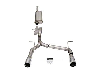 Corsa Performance 2018-2024 Jeep Wrangler JLU 3.6L 2.75in Sport Cat-Back Exhaust - 21124USA