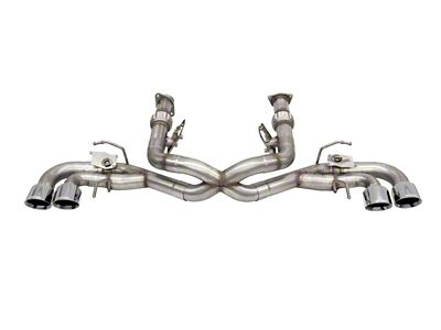 Corsa Performance 2020-2024 Corvette C8 3in Valved Cat-Back 4.5in Pol Quad - 21105