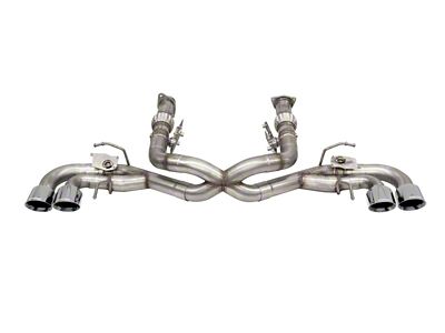 Corsa Performance 2020-2024 Corvette C8 3in Valved Cat-Back 4.5in Pol Quad - 21106