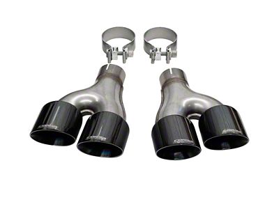 Corsa Performance 2011-2021 Jeep Grand Cherokee Twin 2.5in Inlet / 4in - 14068BLK