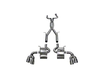 Corsa Performance 2016-2024 Chevy Camaro SS 6.2L Xtreme+ 2.75in Cat-Back Dual - 14770