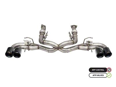 Corsa Performance 2020-2024 Chevrolet Corvette C8 RWD 3in Delete 4 Valve - 21106CFBLK