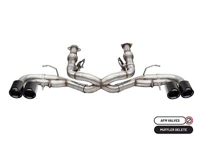 Corsa Performance 2020-2024 Chevrolet Corvette C8 RWD 3in Track Cat-Back Delete - 21104CFBLK