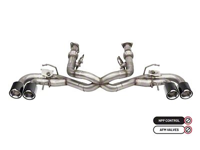 Corsa Performance 2020-2024 Chevrolet Corvette C8 RWD 3in Valved Cat-Back Delete - 21105CF