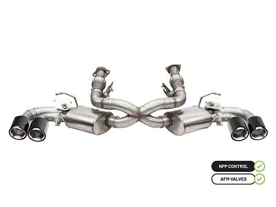 Corsa Performance 2020-2024 Chevrolet Corvette C8 RWD 3in Valved Cat-Back w/ - 21100CF