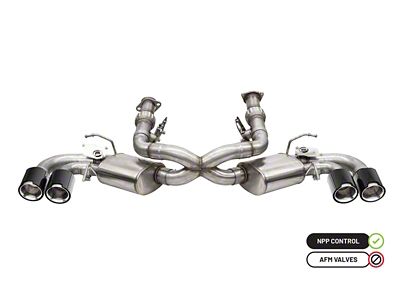 Corsa Performance 2020-24 Chevrolet Corvette C8 RWD 3in Valved Cat-Back w/AFM - 21103CF