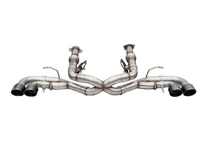 Corsa Performance 2020-24 Corvette C8 3in Xtreme Cat-Back Exhaust 4.5in Black - 21104BLK
