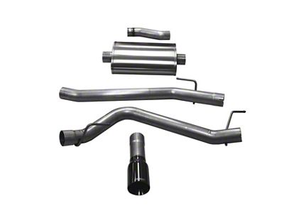 Corsa Performance 20-24 Jeep Gladiator JT 3.6L Single Side Exit Cat-Back - 21060BLK
