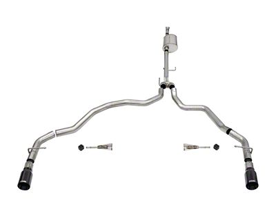 Corsa Performance 2021-2024 Ford F-150 SuperCab/6.5in Bed 5.0L V8 Sport Cat-Back - 21158BLK
