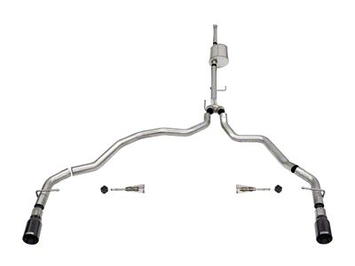 Corsa Performance 2021-2024 Ford F-150 SuperCrew/6.5in Bed 5.0L V8 Sport Cat-Back - 21161BLK