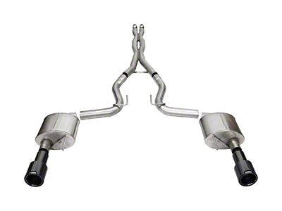 Corsa Performance 2024-2024 Ford Mustang GT 5.0L V8 Xtreme 4.5 Cat-Back - 21251CFBLK