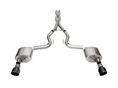 Corsa Performance 2024 Mustang GT Xtreme Cat-Back Ex. Sys. 3.0in - 21250BLK