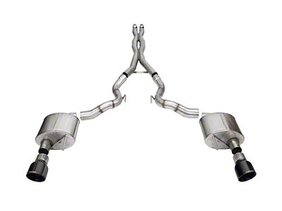 Corsa Performance 2024 rd MustangGT Conv Xtreme Cat-Back Ex.Sys 3.0in Dual - 21270BLK