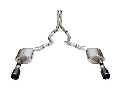 Corsa Performance 24 Ford Mustang GT Conv Xtreme CatBk Ex.Sys 3.0in - 21271BLK
