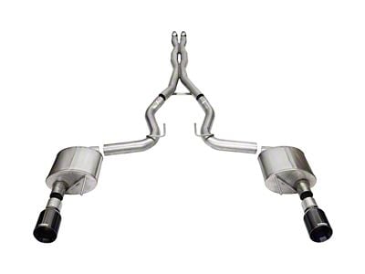 Corsa Performance 24 Ford MustangGT Xtreme Cat-Back Ex.Sys 3.0in Dual Rear - 21251BLK