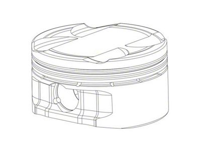 CP Pistons Steel Chamfered Wrist Pin per piston - 866-2250-25CP3C