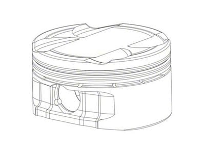 CP Pistons Piston & Ring Set for Honda D16A6 Bore 75.5mm - SC7126-1