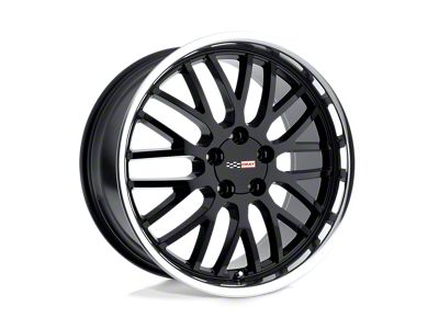 Cray Manta Gloss Black with Mirror Cut Lip Wheel; 19x10.5; 65mm Offset