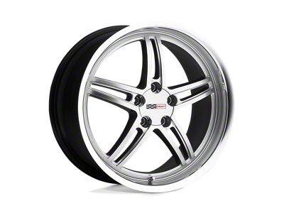 Cray Scorpion Hyper Silver with Mirror Cut Lip Wheel; 20x10.5; 65mm Offset