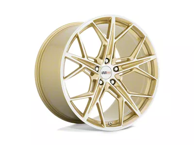 Cray Hammerhead Gloss Gold with Mirror Cut Face Wheel; 21x9; 38mm Offset