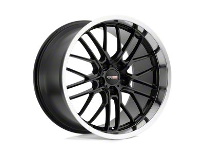 Cray Eagle Gloss Black with Mirror Cut Lip Wheel; 19x10.5; 69mm Offset