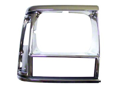 Crown Automotive Jeep Replacement Chrome Headlight Bezel for 1991-86 XJ Cherokee or MJ Comanche - 55034078