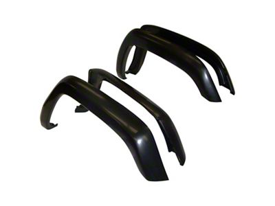 Crown Automotive Jeep Replacement Fender Flare Kit, Includes 4 Gloss Black Fender Flares and Hardware - 5FWK