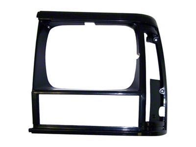 Crown Automotive Jeep Replacement Flat Black Left Headlight Bezel for 91/96 XJ Cherokee & 91/92 MJ Comanche - 55054931