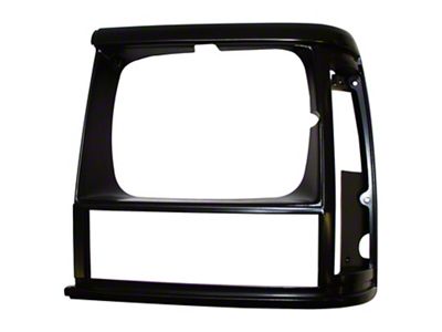 Crown Automotive Jeep Replacement Left Black Headlight Bezel for 91/96 XJ Cherokee & 91/92 MJ Comanche - 55034075