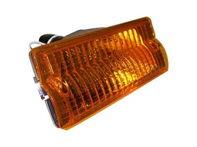 Crown Automotive Jeep Replacement Left Front Parking Lamp for 1976-91 SJ, J-Series; Incl. Lamp, Bulb & Harness - J5460107