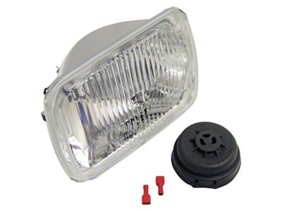 Crown Automotive Jeep Replacement Left or Right Headlight for XJ Cherokee, Export only. Bulb not included. - 56000887