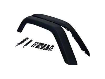 Crown Automotive Jeep Replacement Rear Textured Black Fender Flare Kit for 07-18 JK Wrangler; Incl. Hardware - 5KFKRR