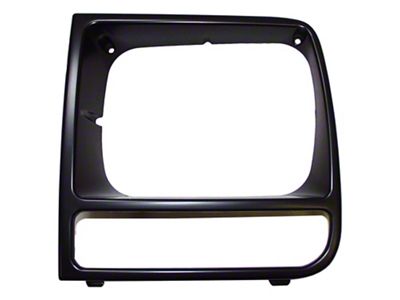 Crown Automotive Jeep Replacement Black Left Headlight Bezel for 87/01 Cherokee - 55055137