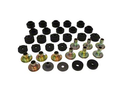 Crown Automotive Jeep Replacement Body Mount Kit, w/ Steel Body - 52002723K