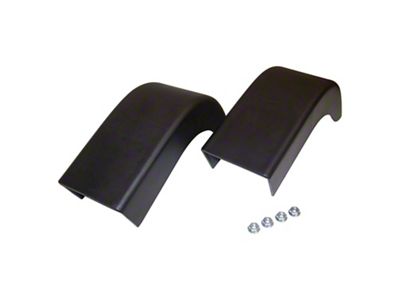 Crown Automotive Jeep Replacement Bumper End Cap Kit, Left & Right Front, Black - 82200529