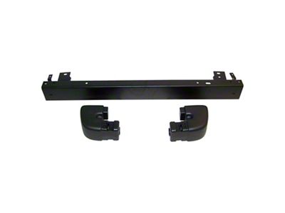 Crown Automotive Jeep Replacement Bumper Kit, Rear, Black - 5ED18T3XK