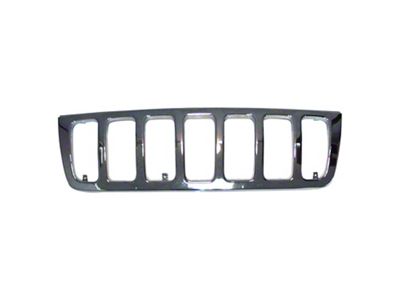 Crown Automotive Jeep Replacement Chrome Grill for 1999-2003 WJ Grand Cherokee - 55155921AA