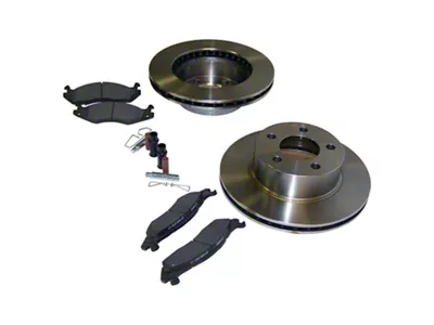 Crown Automotive Jeep Replacement Disc Brake Pad and Rotor Kit - 3251156K