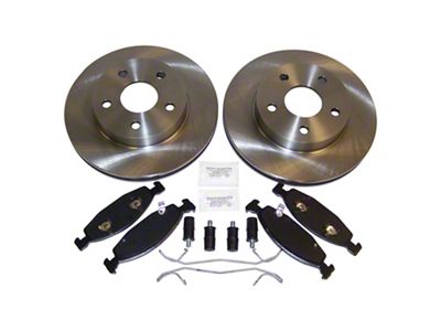 Crown Automotive Jeep Replacement Disc Brake Pad and Rotor Kit - 52098672KE