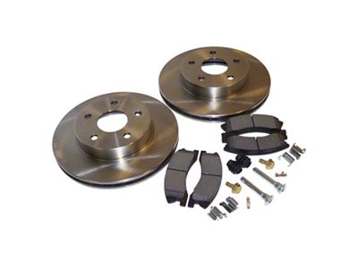 Crown Automotive Jeep Replacement Disc Brake Pad and Rotor Kit - 52098672KL