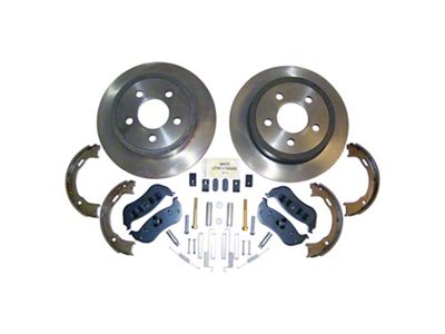 Crown Automotive Jeep Replacement Disc Brake Pad and Rotor Kit - 52128411K