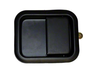 Crown Automotive Jeep Replacement Door Handle, Front, Outer, Black, w/ Full Steel Doors - 55076222