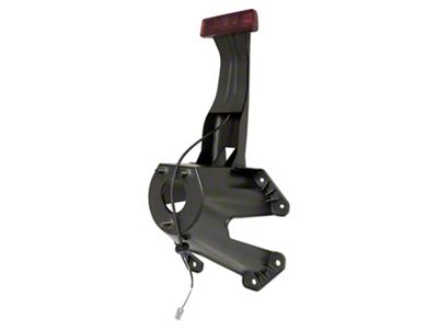 Crown Automotive Jeep Replacement Spare Tire Bracket and High Mount Stop Light Assembly - 55397217AJ