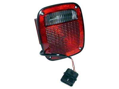 Crown Automotive Jeep Replacement Tail Light, Left, w/ License Lamp - 56016721
