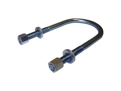 Crown Automotive Jeep Replacement U-Bolt, Left or Right Front, Includes Washers and Nuts - 8130370HD