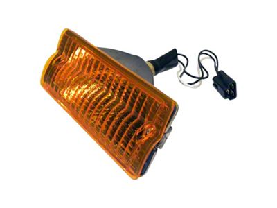 Crown Automotive Jeep Replacement Right Front Parking Lamp for 1976-91 SJ, J-Series; Incl. Lamp, Bulb & Harness - J5460106