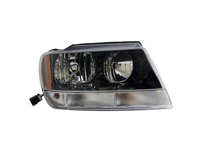Crown Automotive Jeep Replacement Right Headlight for 02-04 WJ Grand Cherokee w/o Headlamp Leveling - 55155128AJ