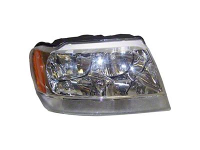 Crown Automotive Jeep Replacement Right Headlight for Misc. 2001-2004 WG Europe Grand Cherokee w/ LHD - 55155576AE