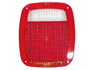 Crown Automotive Jeep Replacement Tail Light Lens for Select Jeeps; Left or Right - J8129642